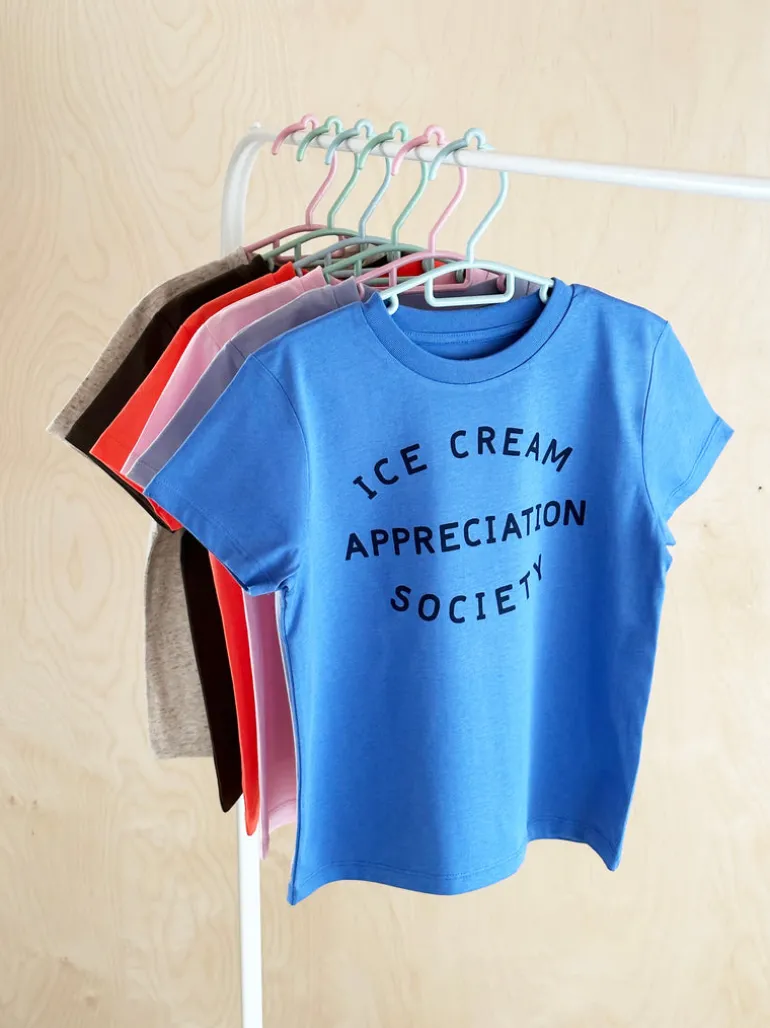 Alphabet Bag | Ice Cream Appreciation Society T-Shirts | Blue