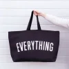 Alphabet Bags | Everything Tote Bags | Black
