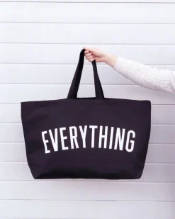 Alphabet Bags | Everything Tote Bags | Black