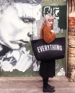Alphabet Bags | Everything Tote Bags | Black