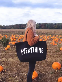 Alphabet Bags | Everything Tote Bags | Black