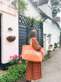 Alphabet Bags | Everything Tote Bags | Peach