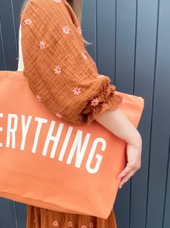 Alphabet Bags | Everything Tote Bags | Peach