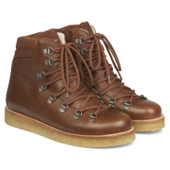 Angulus Women | Boots with Laces & Wool Lining | Brown