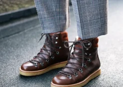 Angulus Women | Boots with Laces & Wool Lining | Brown