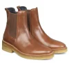 Angulus Women | Chelsea Boot Leather | Cognac Brown
