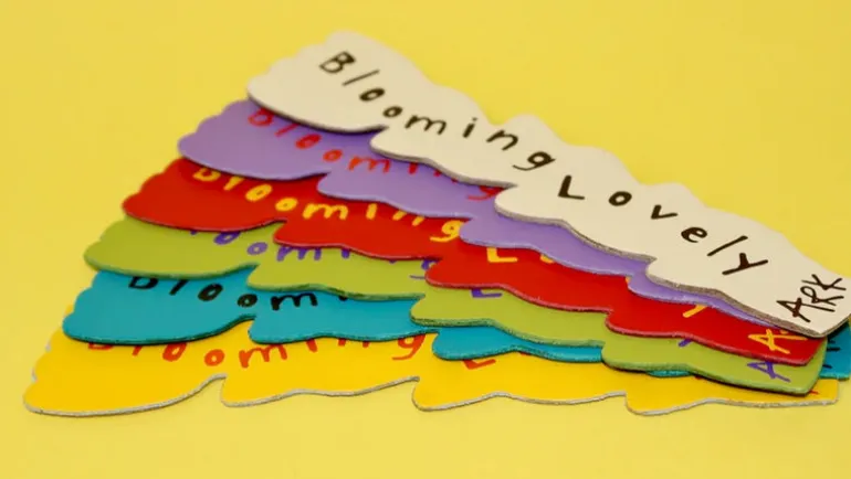 Ark Colour Design | Leather Tulip Bookmarks | Lilac