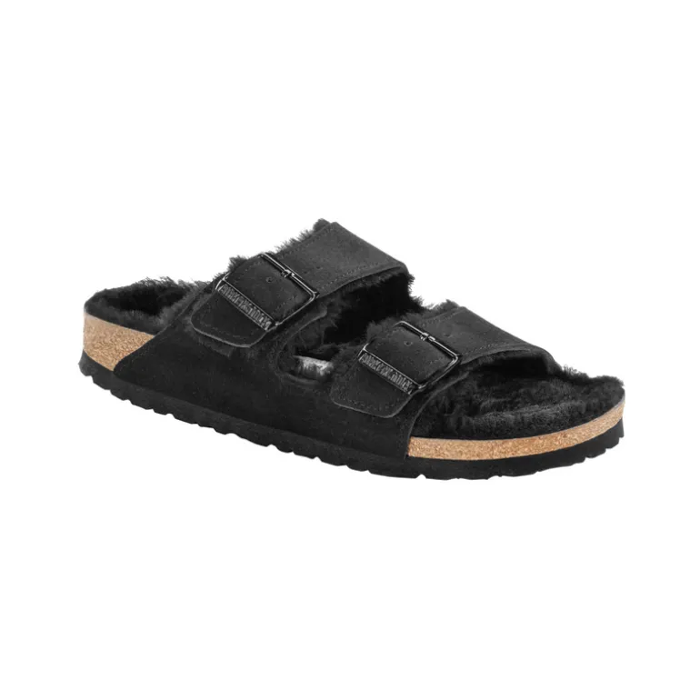 Birkenstock Arizona | Women's Sandals | Black Shearling