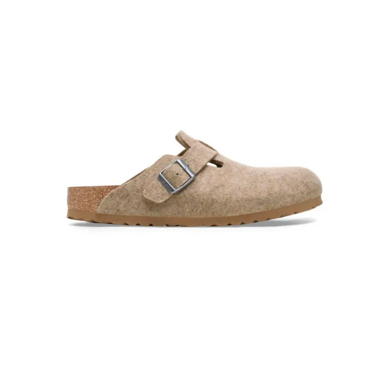 Birkenstock Women's Boston | Wool Felt | Sandcastle