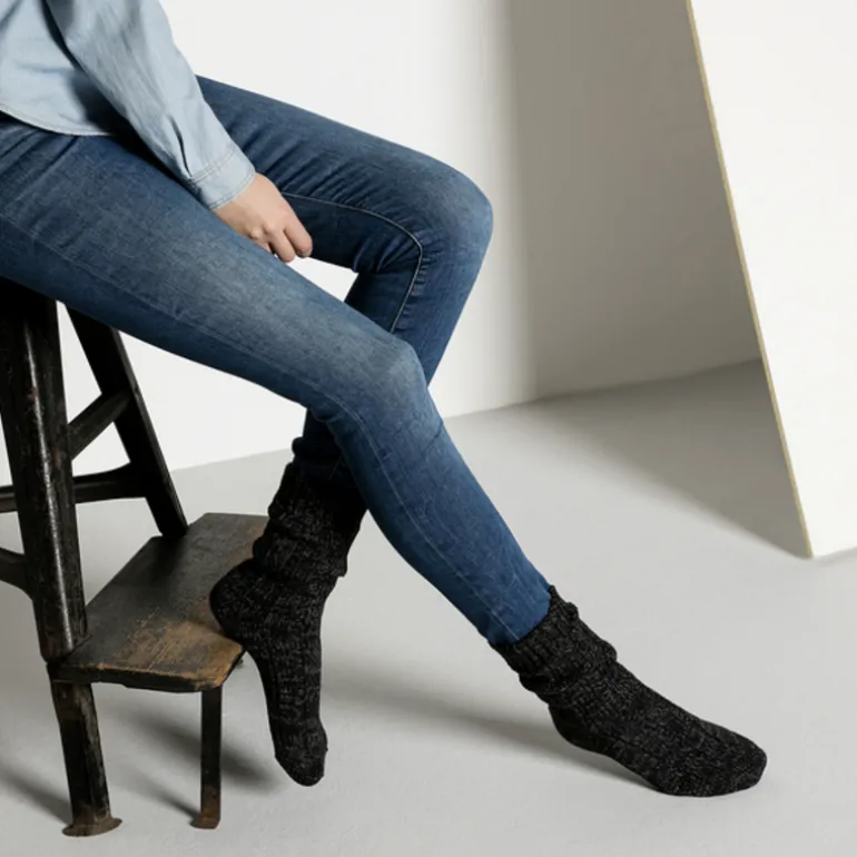 Birkenstock Women's Socks | Cotton Twist | Black