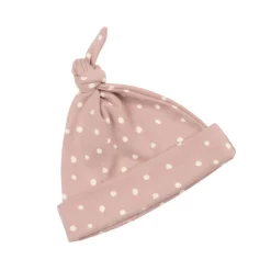 Bob & Blossom | Baby Hats | Old Rose & White Spots