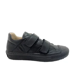 Bo-Bell School Shoes | Velcro Oskar | Black Leather