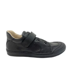 Bo-Bell School Shoes | Velcro Onofre | Black Leather