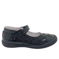Bo-Bell School Shoes | Velcro Odessa | Black Patent