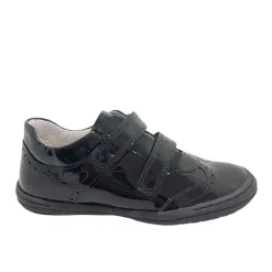 Bo-Bell School Shoes | Velcro Obiana | Black Patent