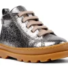 Camper Kids Boots | Lace Up Brutus | Silver