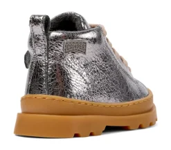 Camper Kids Boots | Lace Up Brutus | Silver