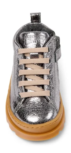 Camper Kids Boots | Lace Up Brutus | Silver