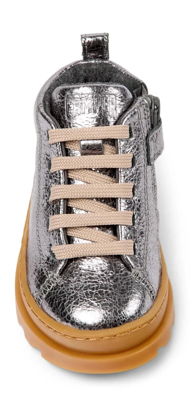 Camper Kids Boots | Lace Up Brutus | Silver