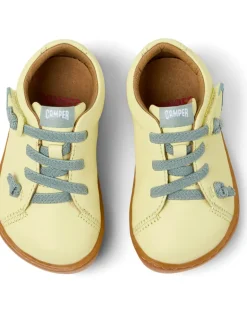 Camper Kids Shoes | Peu Elastic Lace | Yellow