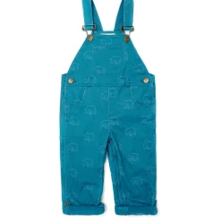Dotty Dungarees | Nordic Bear Print Dungarees | Blue