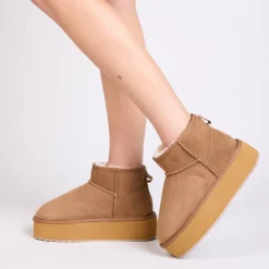 Emu Australia Womens Boots | Stinger Flatform | Chestnut