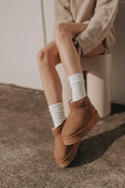 Emu Australia Womens Boots | Stinger Flatform | Chestnut