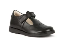 Froddo Evia T-Bar | School Shoes | Black Leather