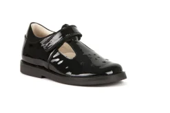 Froddo Evia T-Bar | School Shoes | Black Patent