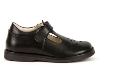Froddo Evia T-Bar | School Shoes | Black Leather