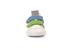 Froddo Rosario Velcro | Leather Trainer | White, Green & Blue