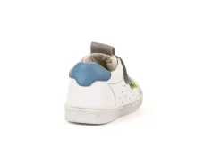 Froddo Rosario Velcro | Leather Trainer | White, Green & Blue