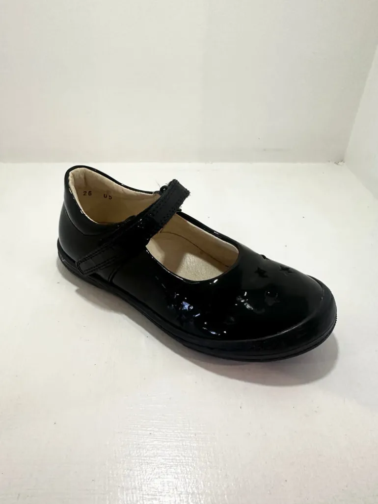 Froddo School Shoes | Mia Stars | Black Patent