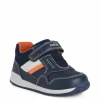 Geox Baby Trainers | Rishon | Navy Fluo Orange