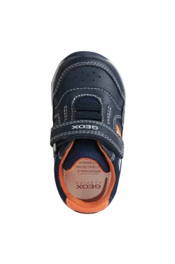 Geox Baby Trainers | Rishon | Navy Fluo Orange