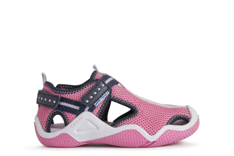 Geox Kids Sandals | Wader Waterproof | Navy & Pink