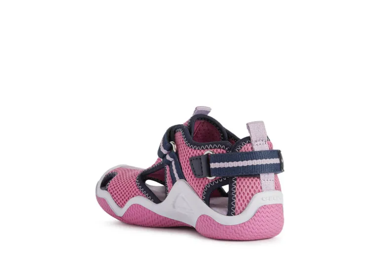 Geox Kids Sandals | Wader Waterproof | Navy & Pink