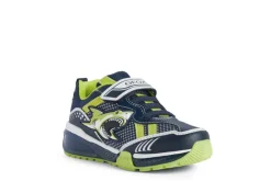 Geox Kids Trainers | Bayonyc | Navy & Lime Shark