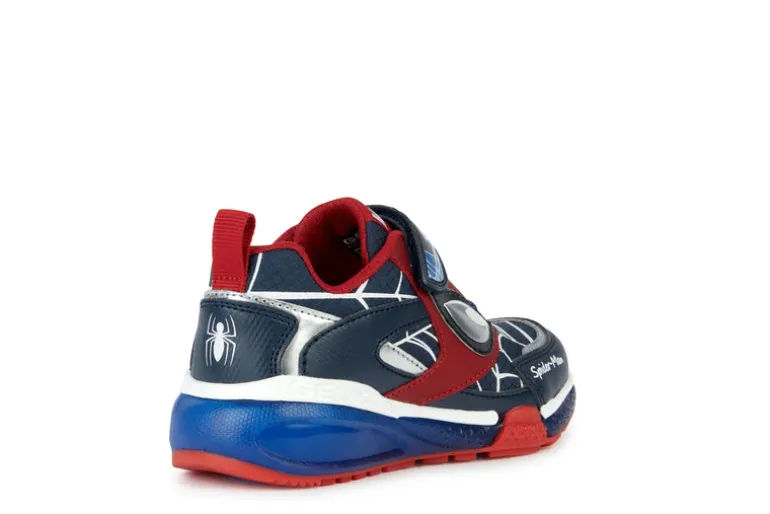 Geox Kids Trainers | Bayonyc Spiderman | Navy & Red