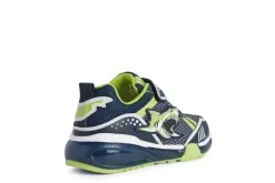 Geox Kids Trainers | Bayonyc | Navy & Lime Shark
