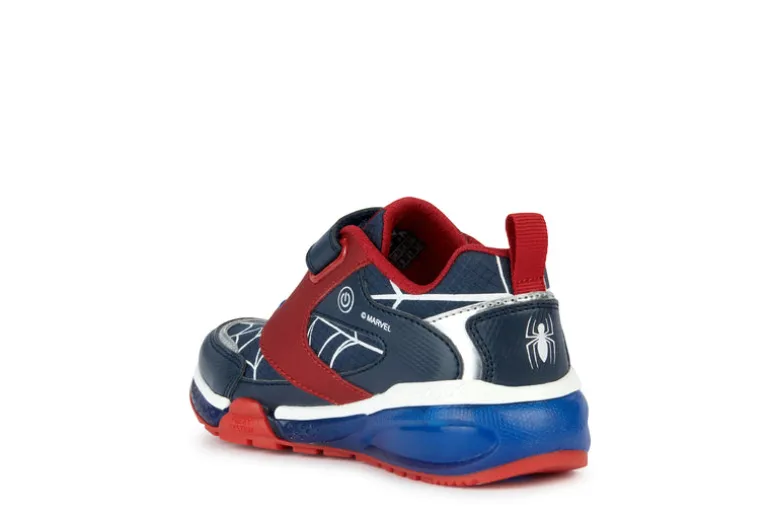 Geox Kids Trainers | Bayonyc Spiderman | Navy & Red