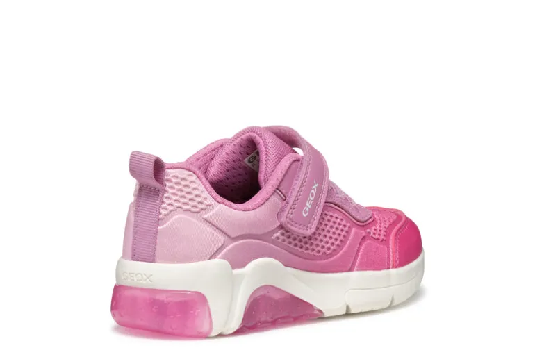 Geox Kids Trainers | Fadinlight | Pink & Fuchsia