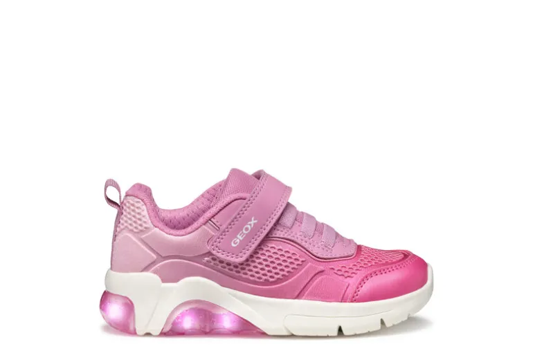 Geox Kids Trainers | Fadinlight | Pink & Fuchsia