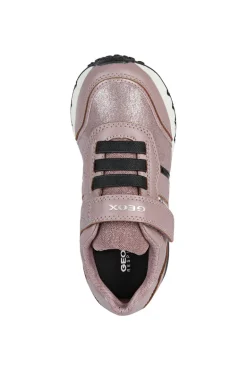 Geox Kids Trainers | Fastics Velcro | Rose Smoke