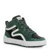 Geox Kids Trainers | Hi Top Weemble | Green & Black
