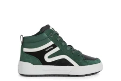 Geox Kids Trainers | Hi Top Weemble | Green & Black