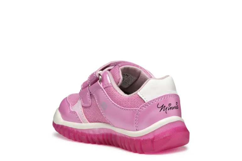 Geox Kids Trainers | Lightyloo | Dark Pink, Minnie Mouse