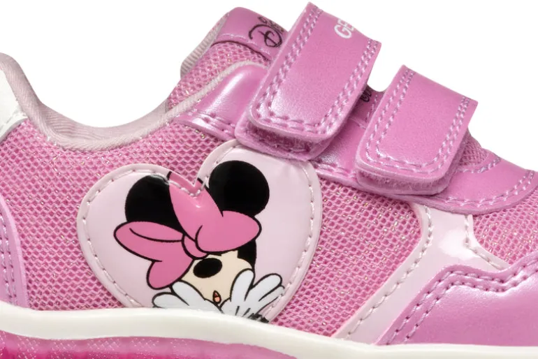 Geox Kids Trainers | Lightyloo | Dark Pink, Minnie Mouse