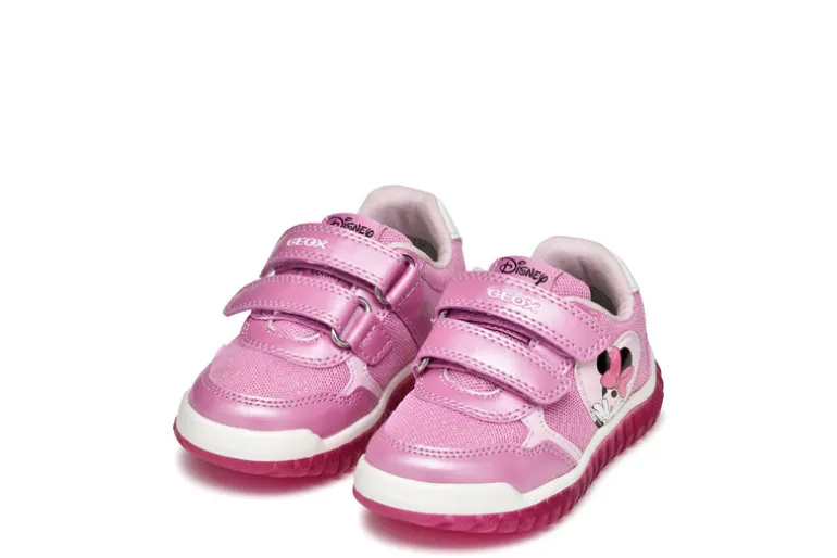 Geox Kids Trainers | Lightyloo | Dark Pink, Minnie Mouse