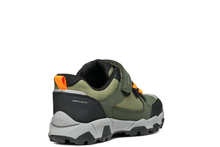 Geox Kids Trainers | Magnetar | Green & Orange